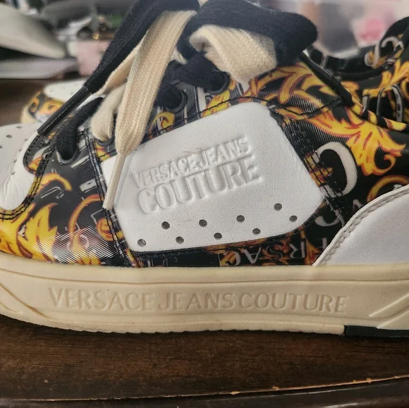 Versace Jeans Couture Baroque print Low-top Trainers size 8